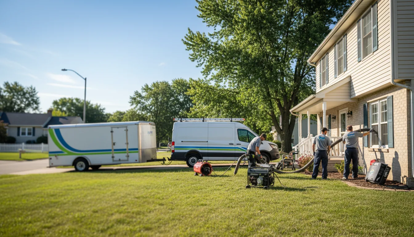 Flooded Basement Restoration And Cleanup With Repair in Liberty Center, IN near me